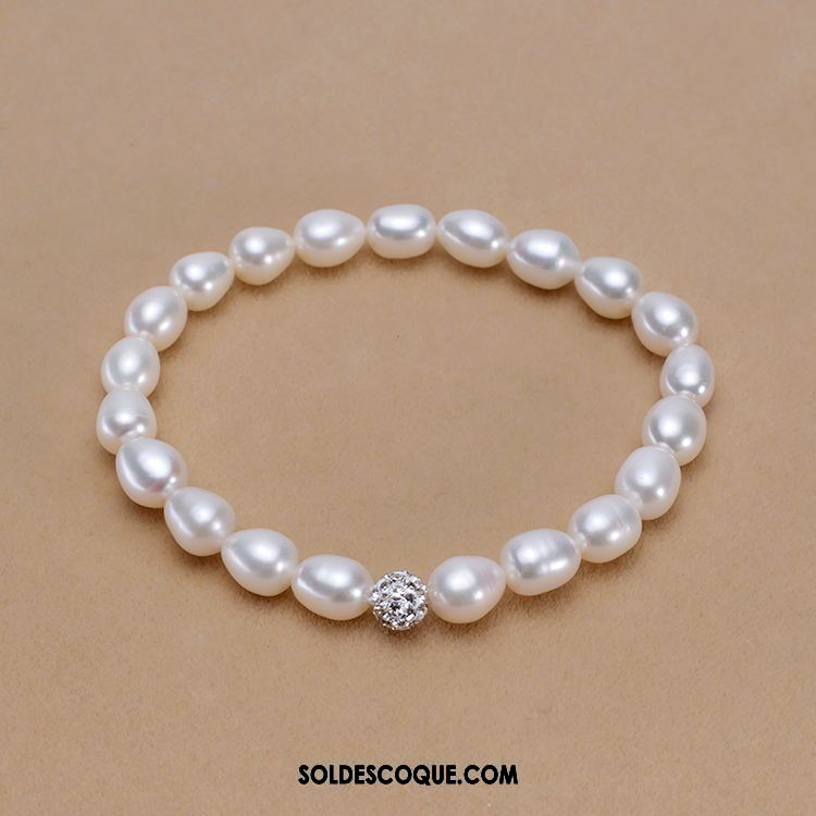 Bracelets Femme Perle Élastique Pierres De Strass Bracelet Simple En Ligne