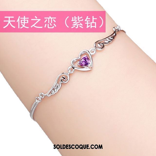 Bracelets Femme Pure Personnalité Bracelet Cadeau D'anniversaire Rose Pas Cher