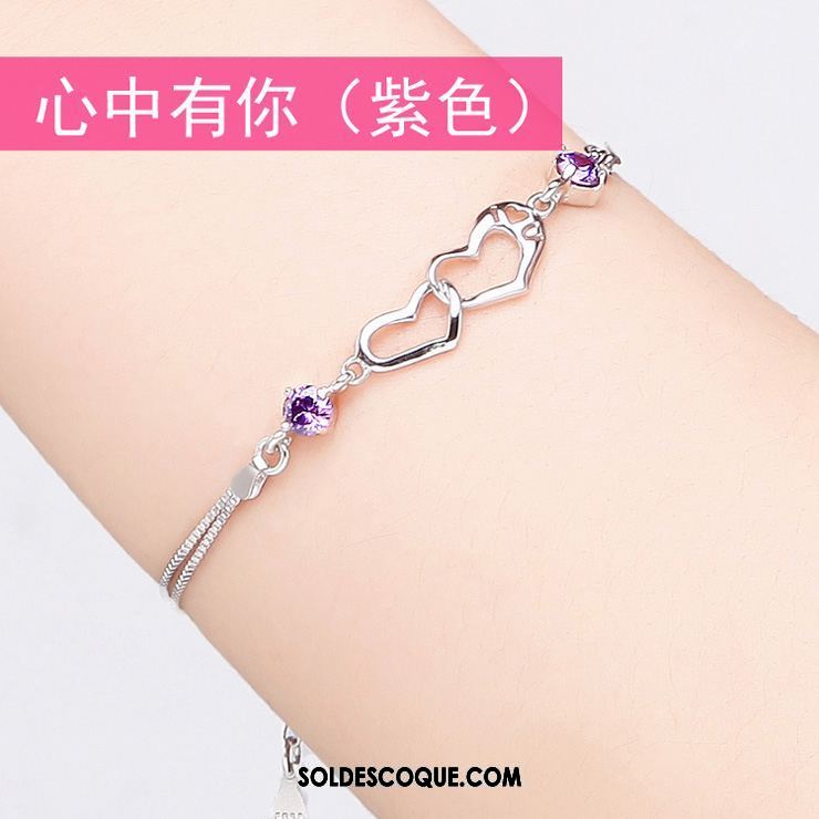 Bracelets Femme Pure Personnalité Bracelet Cadeau D'anniversaire Rose Pas Cher