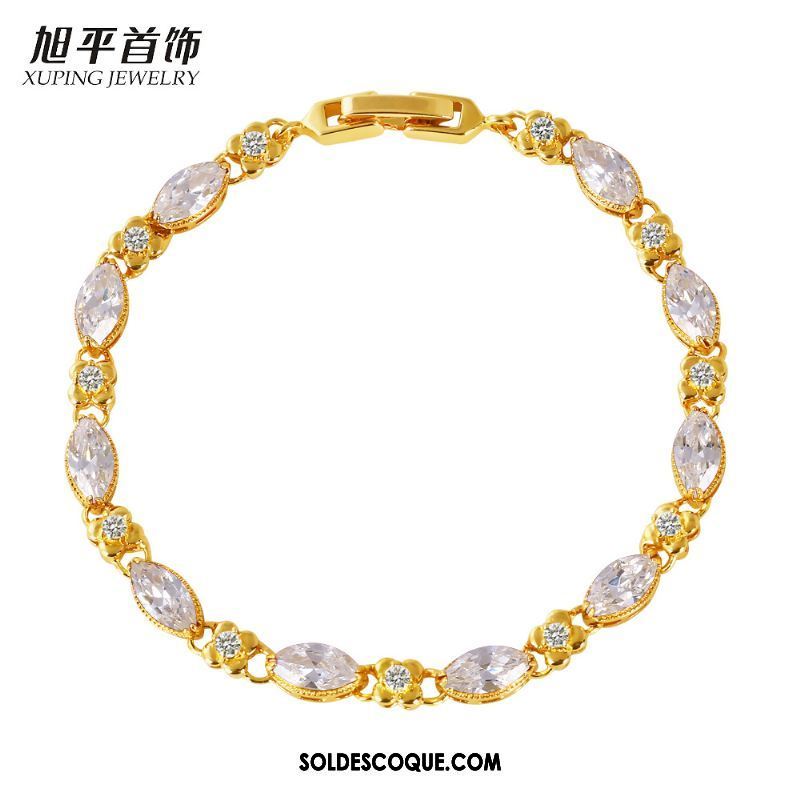 Bracelets Femme Simple Jaune Tempérament Bracelet Décoration Soldes