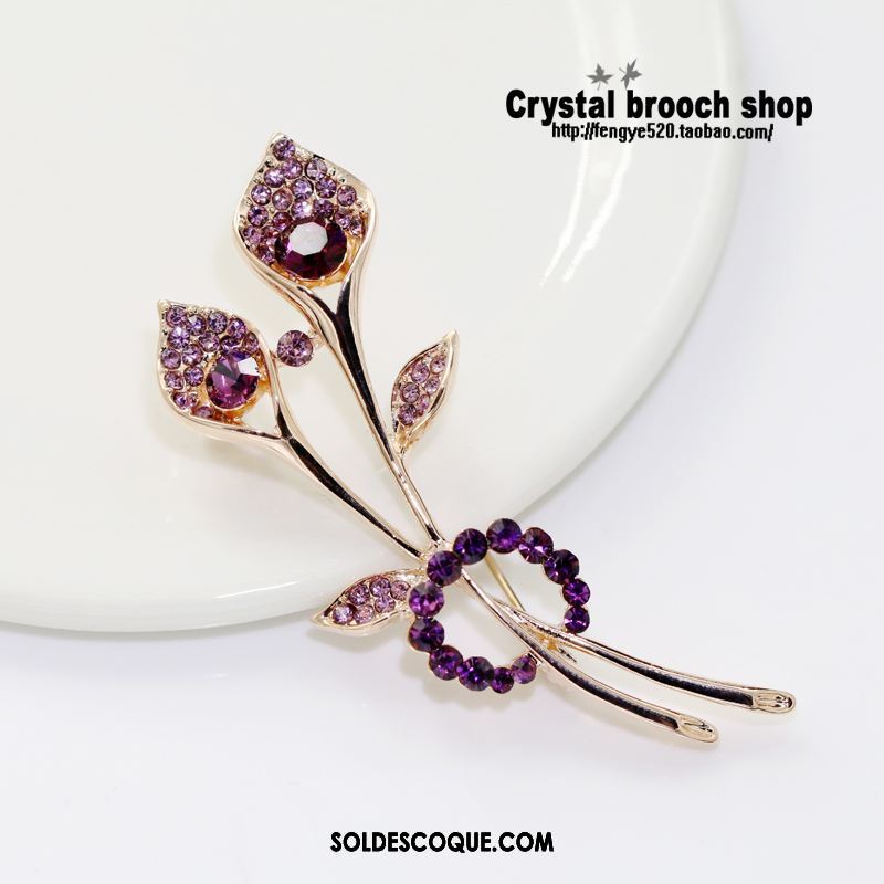 Broche Femme Boucle D'écharpe Accessoires Corsage Décoration Rose Soldes