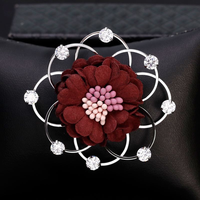 Broche Femme Châle Tissu Perle Accessoires Manteau En Ligne