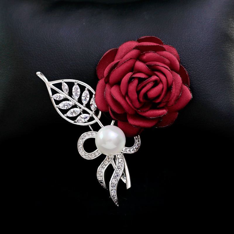 Broche Femme Châle Tissu Perle Accessoires Manteau En Ligne