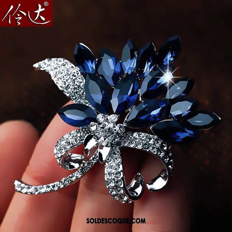 Broche Femme Corsage Dames Châle Élégant Bleu En Vente