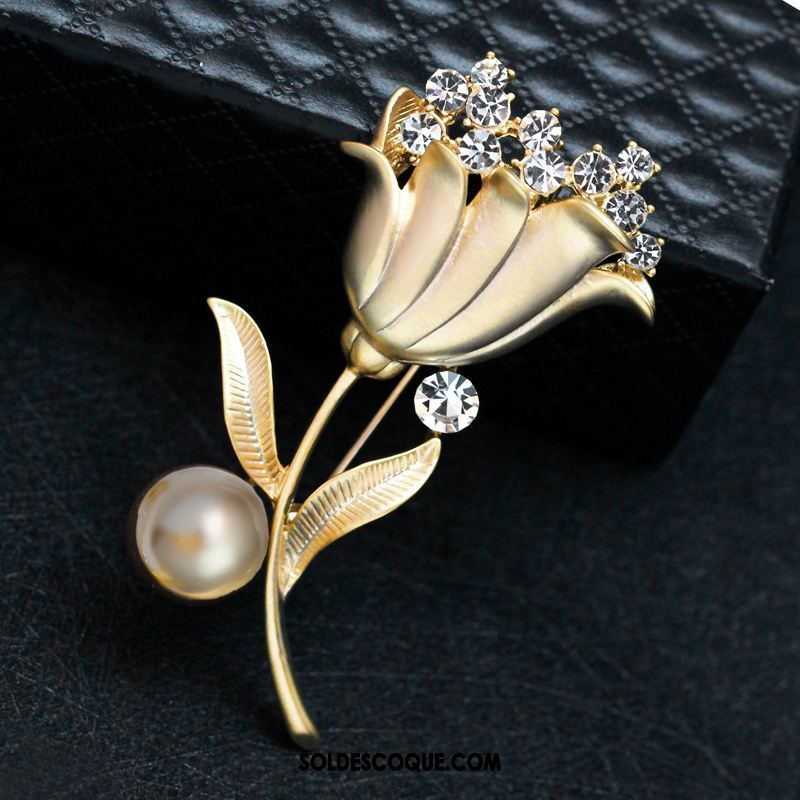 Broche Femme Exquis Accessoires Perle All-match Chandail Pas Cher