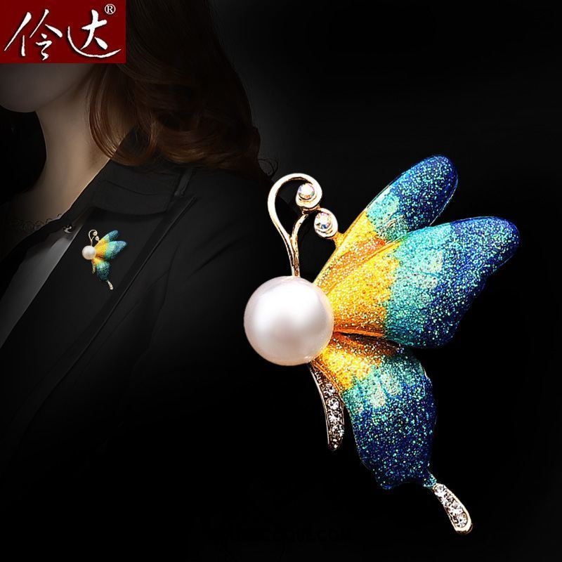 Broche Femme Mode All-match Corsage Costume Perle Pas Cher