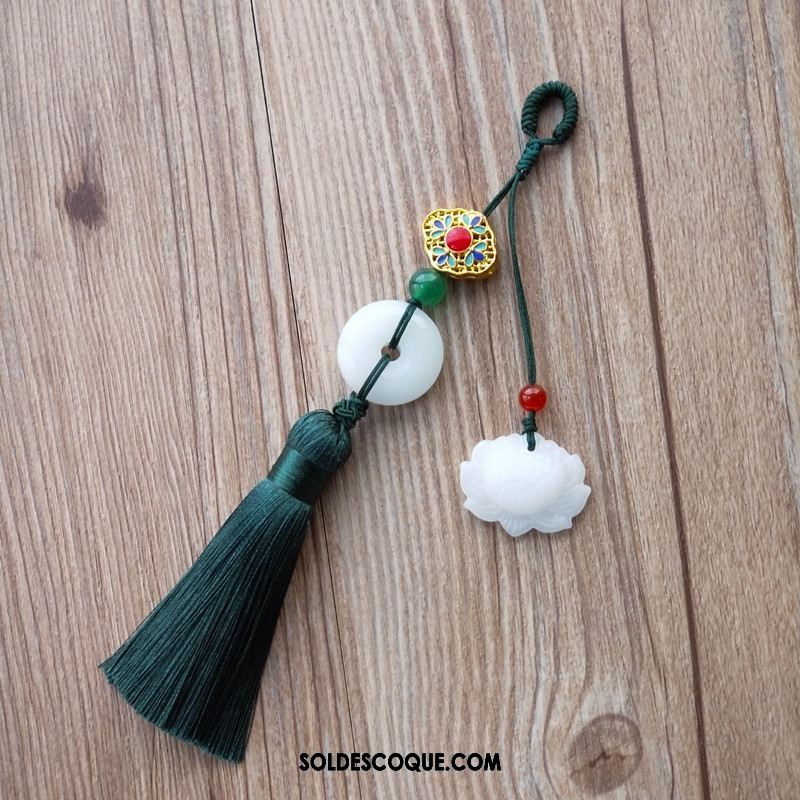 Broche Femme Pendentif Rétro Tassel Vert Accessoires En Ligne