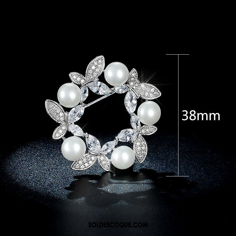 Broche Femme Perle Atmosphère Simple Blanc Luxueux En Ligne