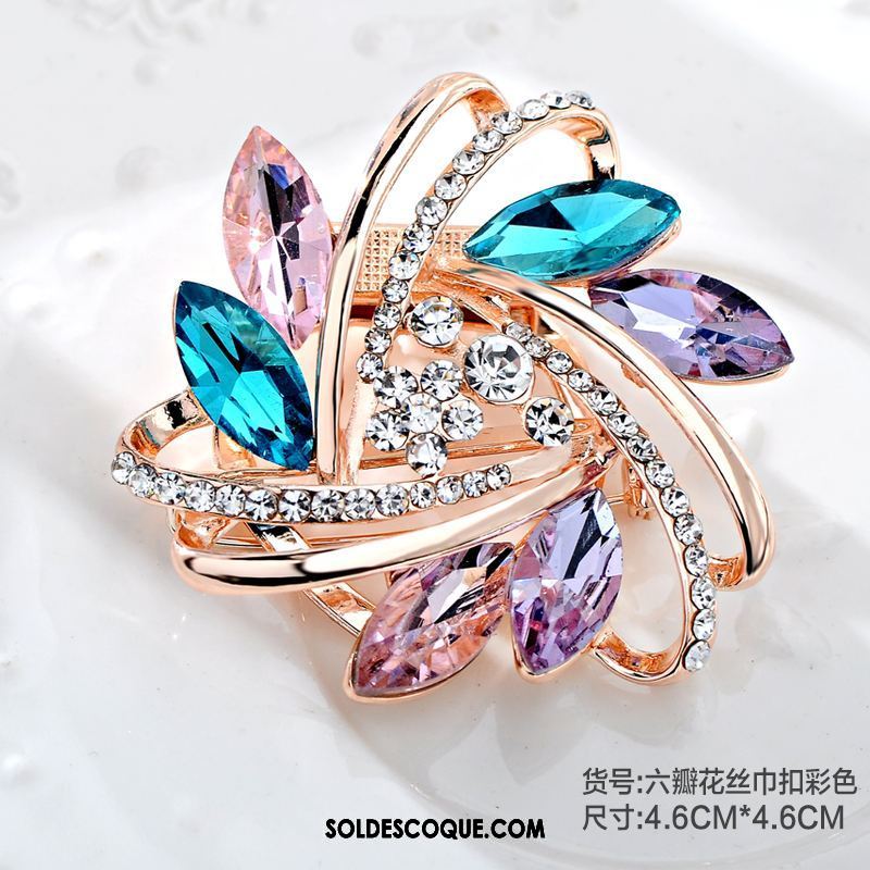 Broche Femme Personnalité Corsage Pierres De Strass Châle Accessoires Soldes