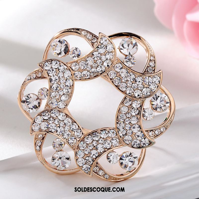 Broche Femme Personnalité Corsage Pierres De Strass Châle Accessoires Soldes