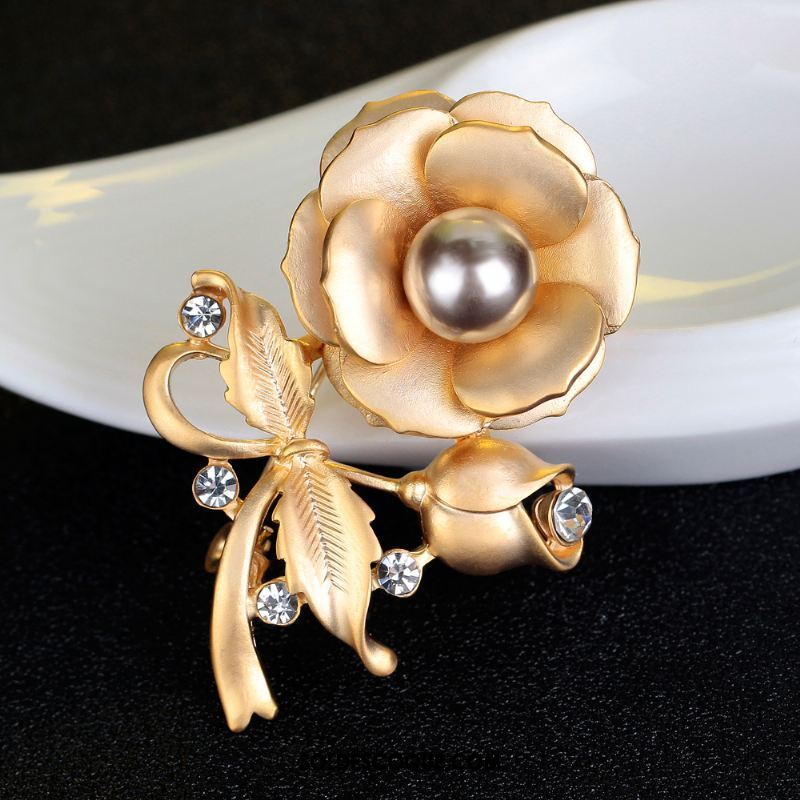 Broche Femme Pierres De Strass Atmosphère Fleur Manteau Corsage Soldes