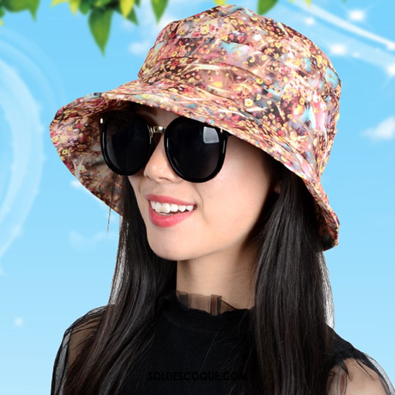 Casquette Chapeau Femme All-match Plier Milieu Ombre Chapeau De Soleil En Vente