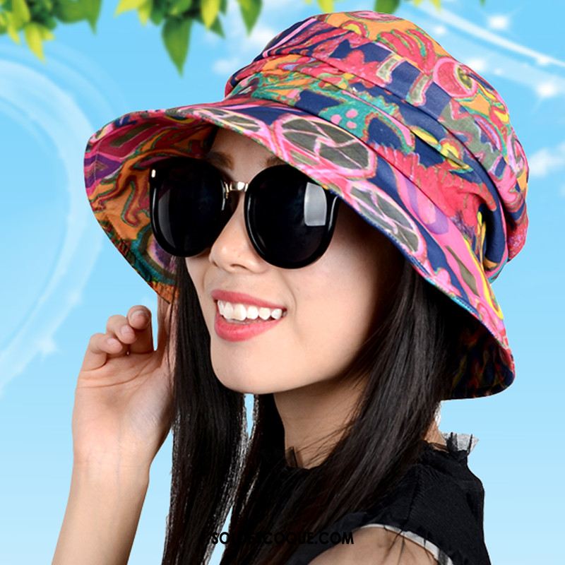 Casquette Chapeau Femme All-match Plier Milieu Ombre Chapeau De Soleil En Vente