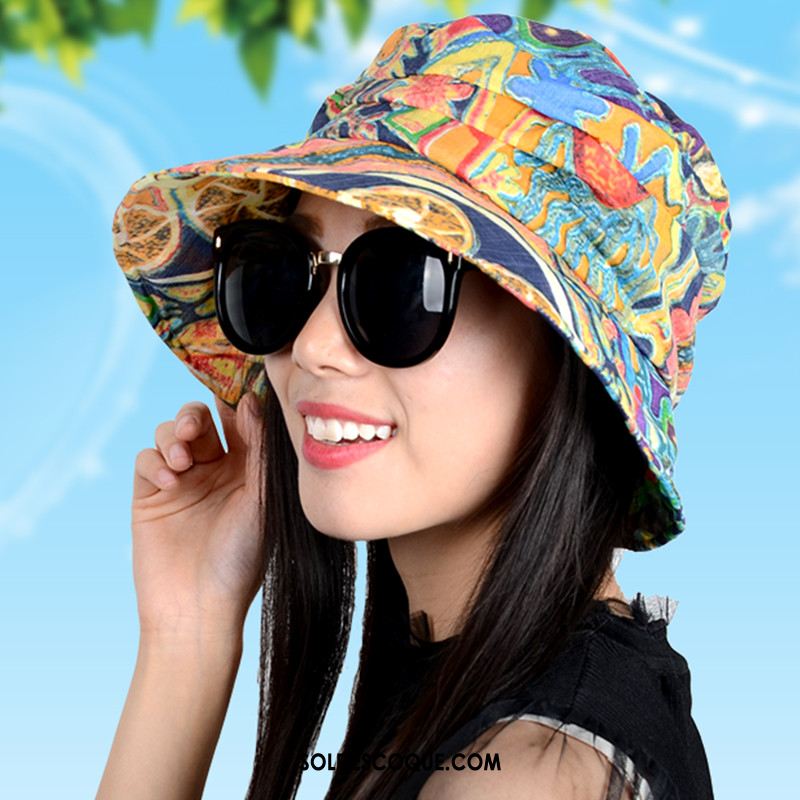 Casquette Chapeau Femme All-match Plier Milieu Ombre Chapeau De Soleil En Vente