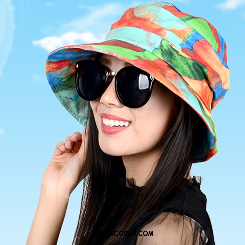 Casquette Chapeau Femme All-match Plier Milieu Ombre Chapeau De Soleil En Vente