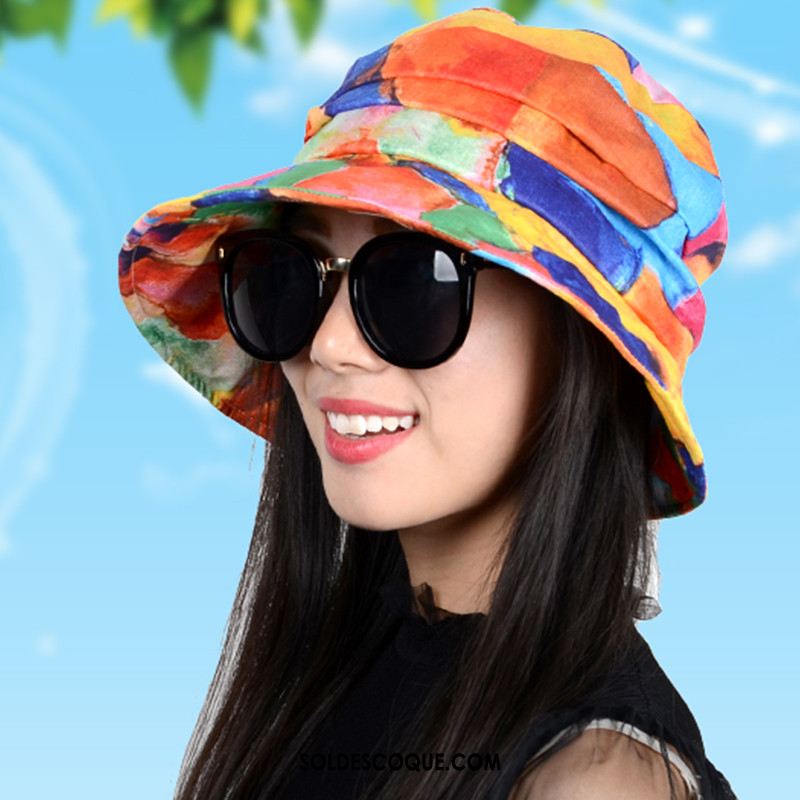 Casquette Chapeau Femme All-match Plier Milieu Ombre Chapeau De Soleil En Vente