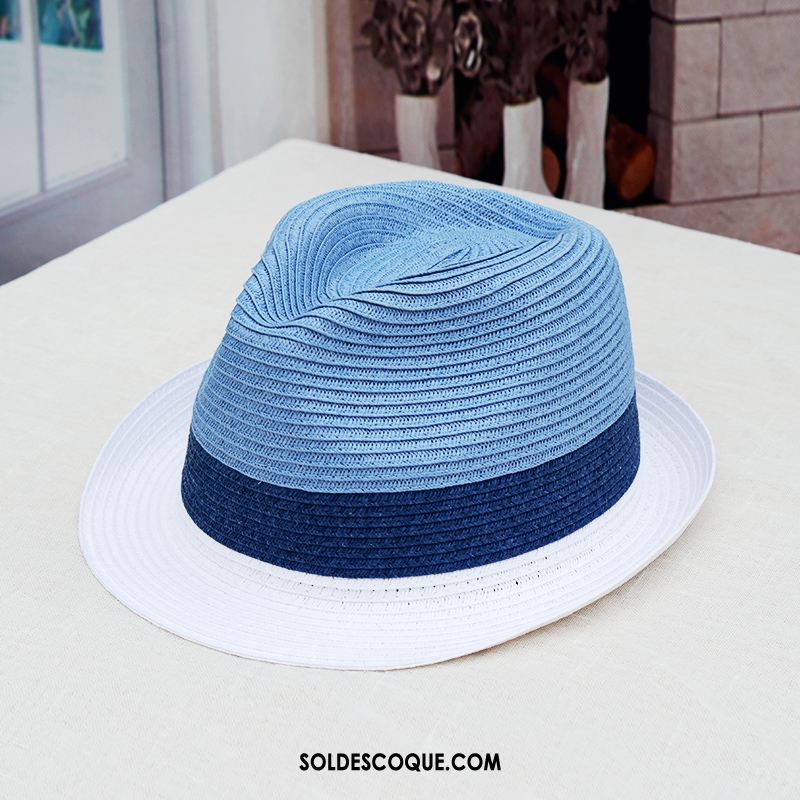 Casquette Chapeau Femme Chapeau Crème Solaire Bord De Mer Plage Le Jazz Pas Cher