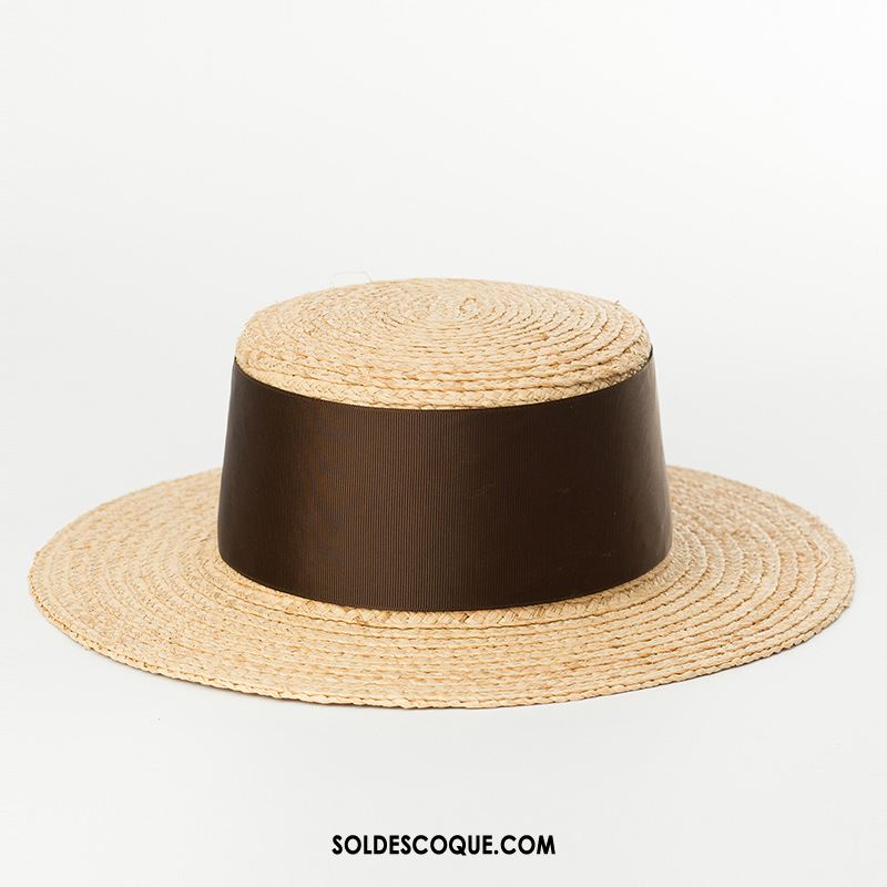 Casquette Chapeau Femme Chapeau De Paille Rose Le Nouveau Crème Solaire Naturel Pas Cher