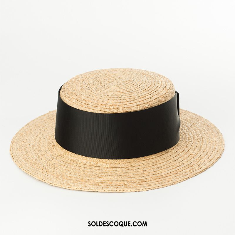 Casquette Chapeau Femme Chapeau De Paille Rose Le Nouveau Crème Solaire Naturel Pas Cher