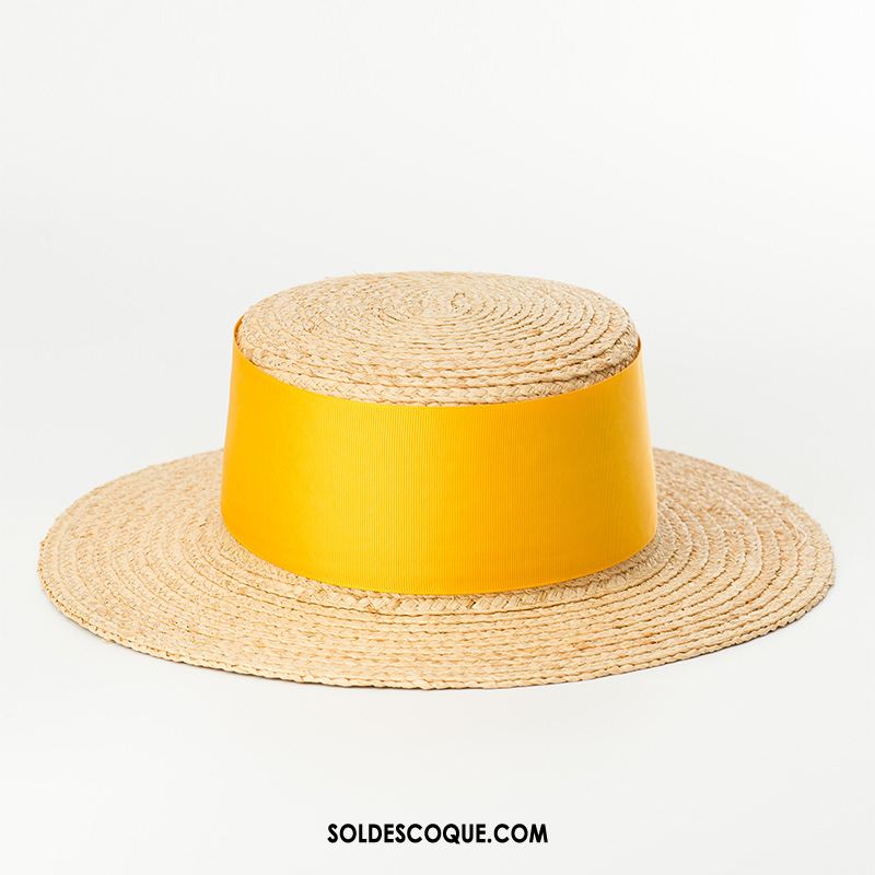 Casquette Chapeau Femme Chapeau De Paille Rose Le Nouveau Crème Solaire Naturel Pas Cher