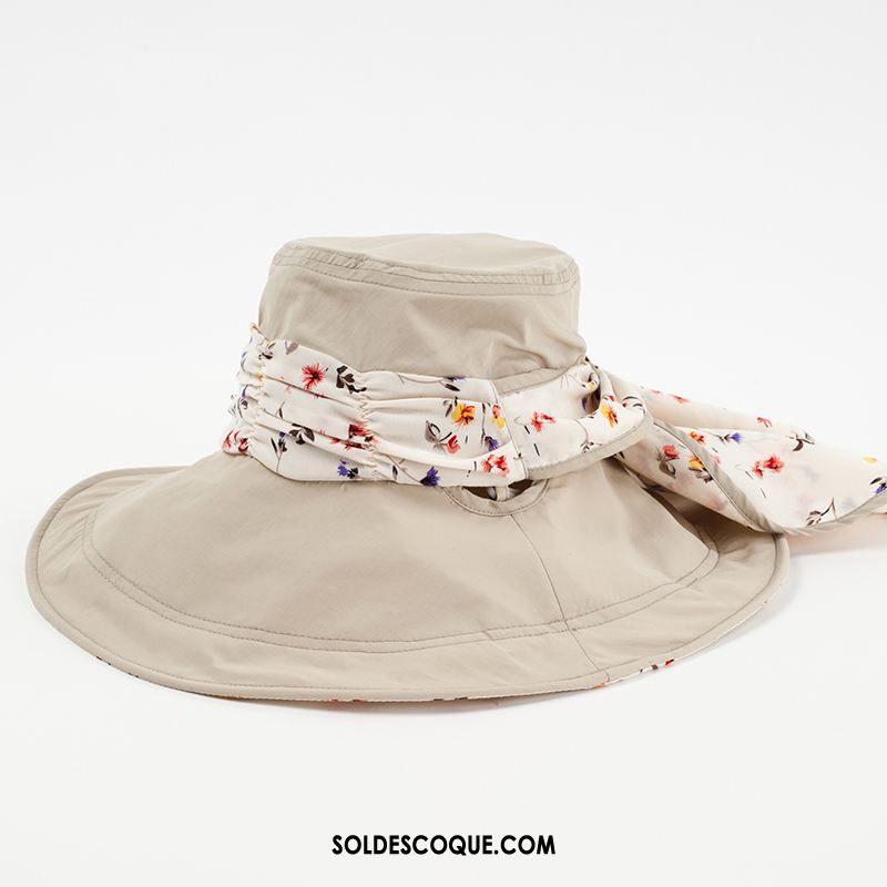 Casquette Chapeau Femme Chapeau De Pêcheur All-match Voyage Crème Solaire Plier Soldes