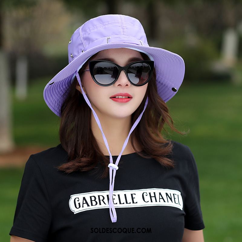 Casquette Chapeau Femme Chapeau De Soleil Plier Chapeau De Pêcheur Crème Solaire Été En Vente