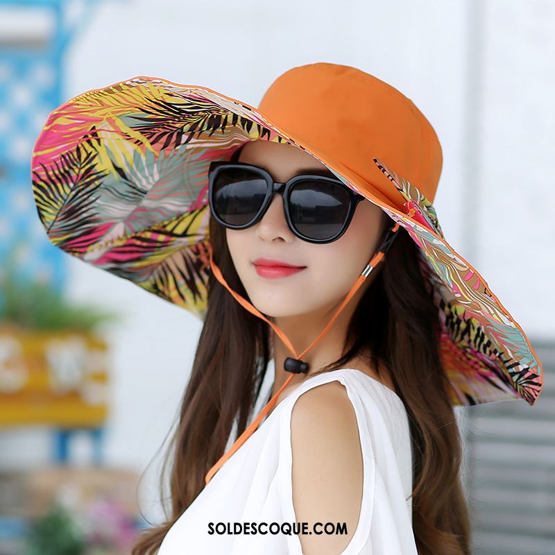 Casquette Chapeau Femme Chapeau De Soleil Tourisme Plier Gros Crème Solaire Pas Cher