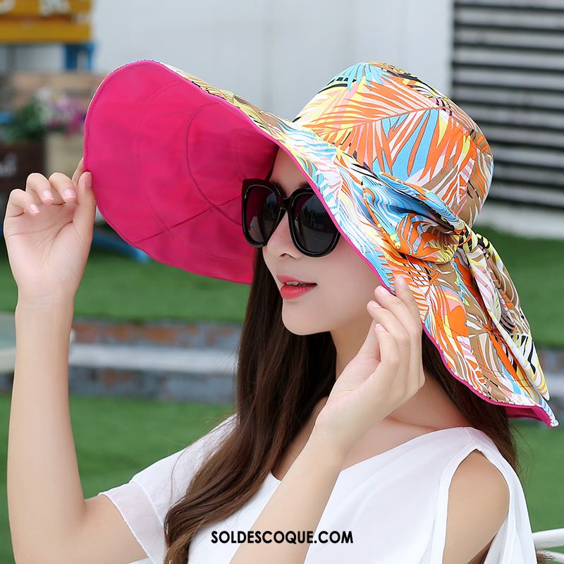 Casquette Chapeau Femme Chapeau De Soleil Tourisme Plier Gros Crème Solaire Pas Cher