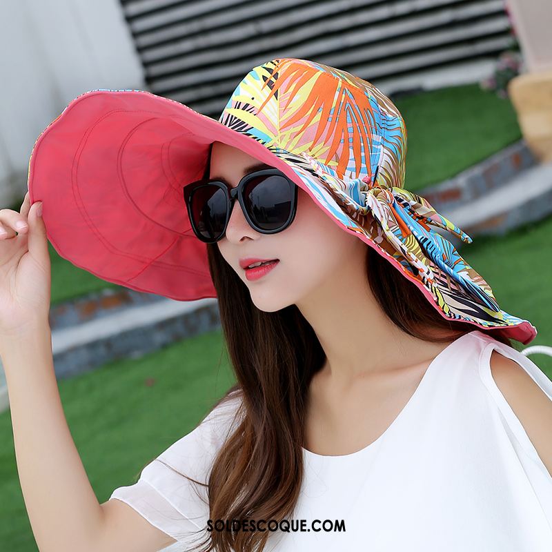 Casquette Chapeau Femme Chapeau De Soleil Tourisme Plier Gros Crème Solaire Pas Cher