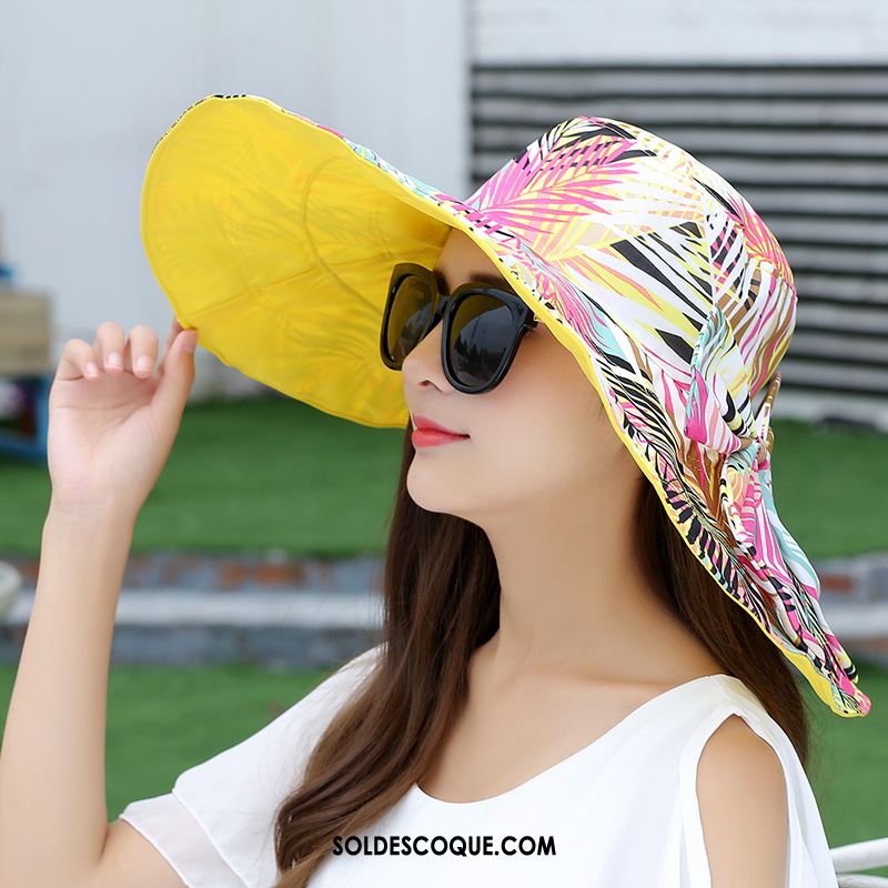 Casquette Chapeau Femme Chapeau De Soleil Tourisme Plier Gros Crème Solaire Pas Cher