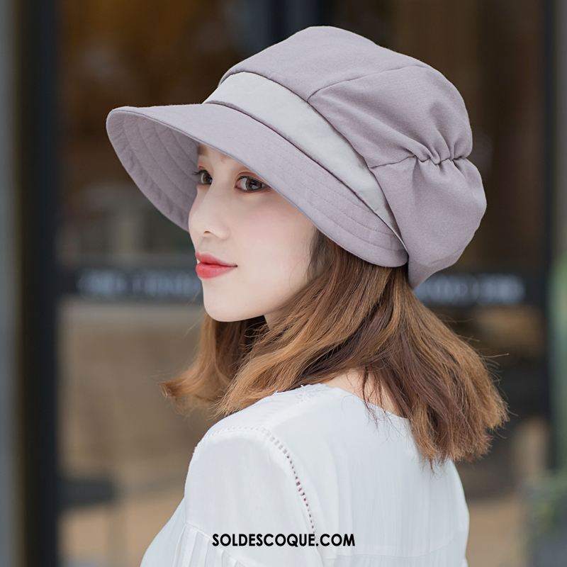 Casquette Chapeau Femme Chapeau Voyage Crème Solaire Plier Mode Pas Cher