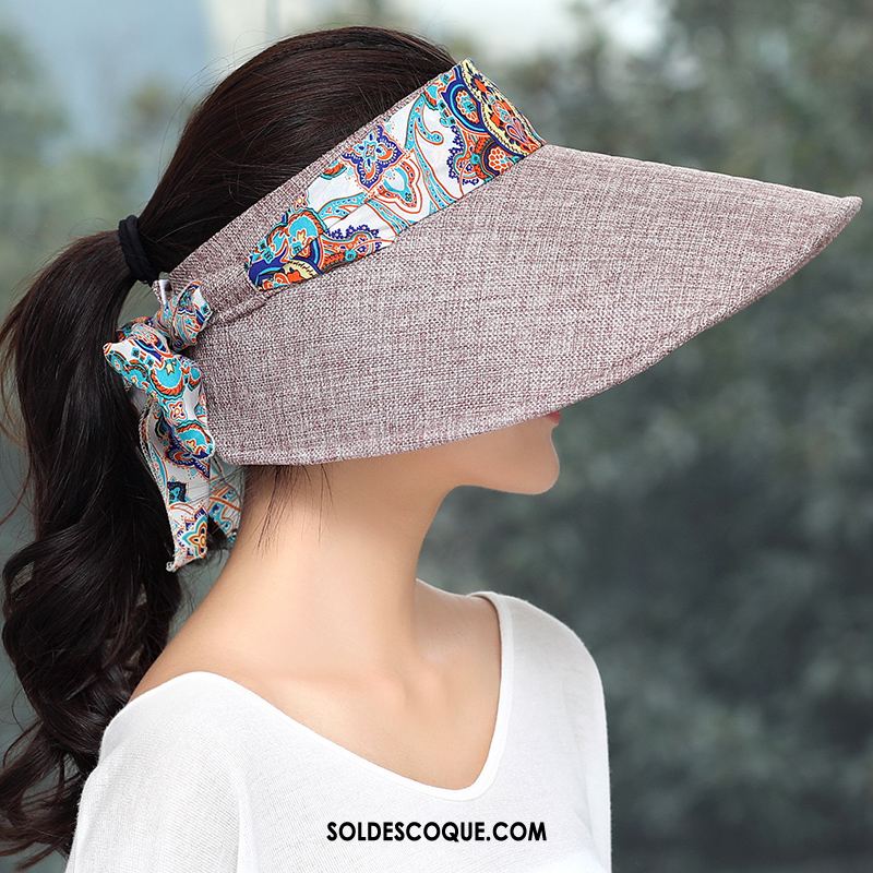 Casquette Chapeau Femme Chapeau Âge Moyen Voyage Anti-uv Ombre Pas Cher