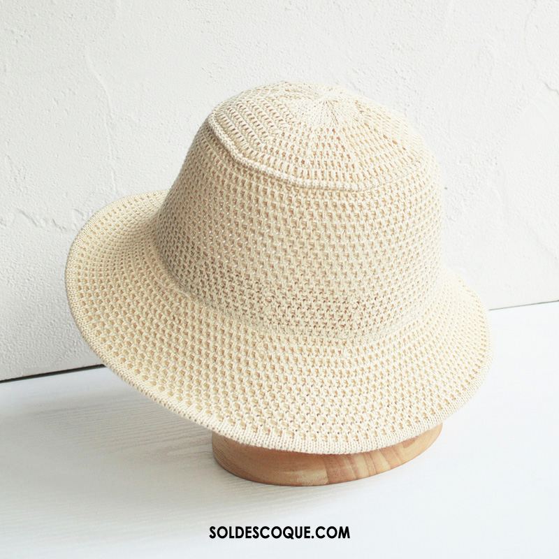 Casquette Chapeau Femme Creux Blanc Chapeau De Pêcheur Été Rouge En Ligne