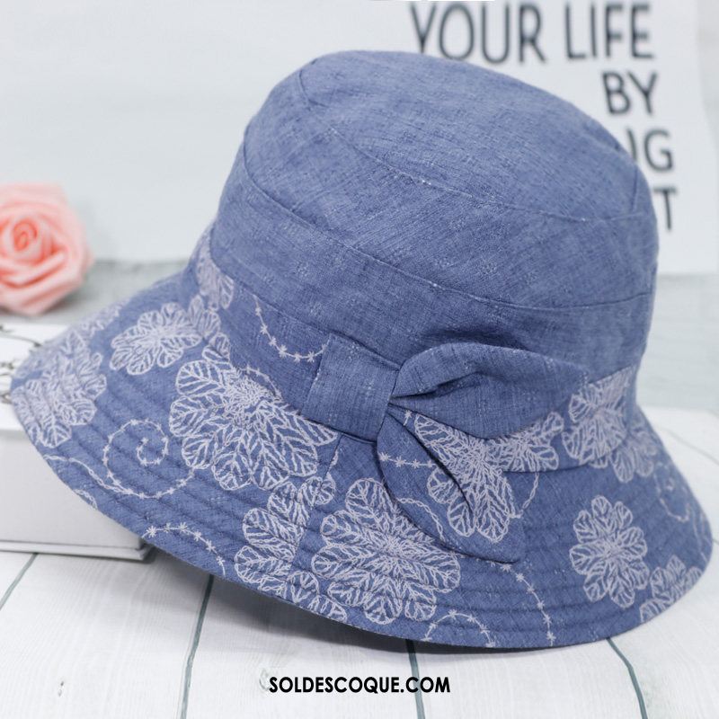 Casquette Chapeau Femme Crème Solaire Petit Chapeau De Pêcheur Personnes Âgées Violet Pas Cher