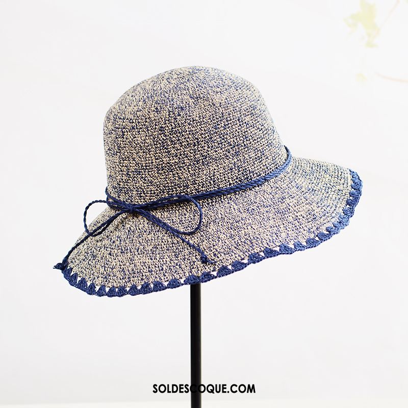 Casquette Chapeau Femme Dentelle Chapeau Bleu Chapeau De Pêcheur Chapeau De Soleil Pas Cher