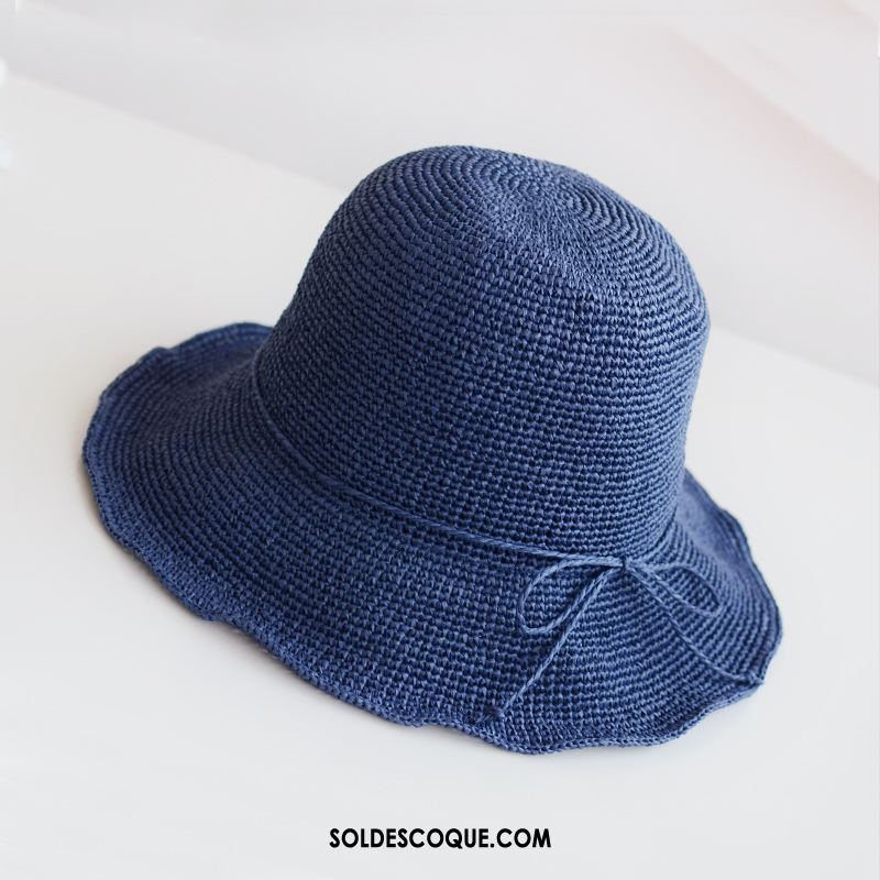 Casquette Chapeau Femme Dentelle Chapeau Bleu Chapeau De Pêcheur Chapeau De Soleil Pas Cher