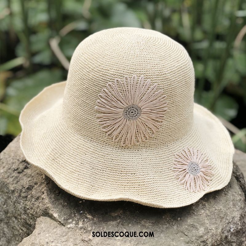 Casquette Chapeau Femme Fleurs Crème Solaire Frais Art Été En Vente