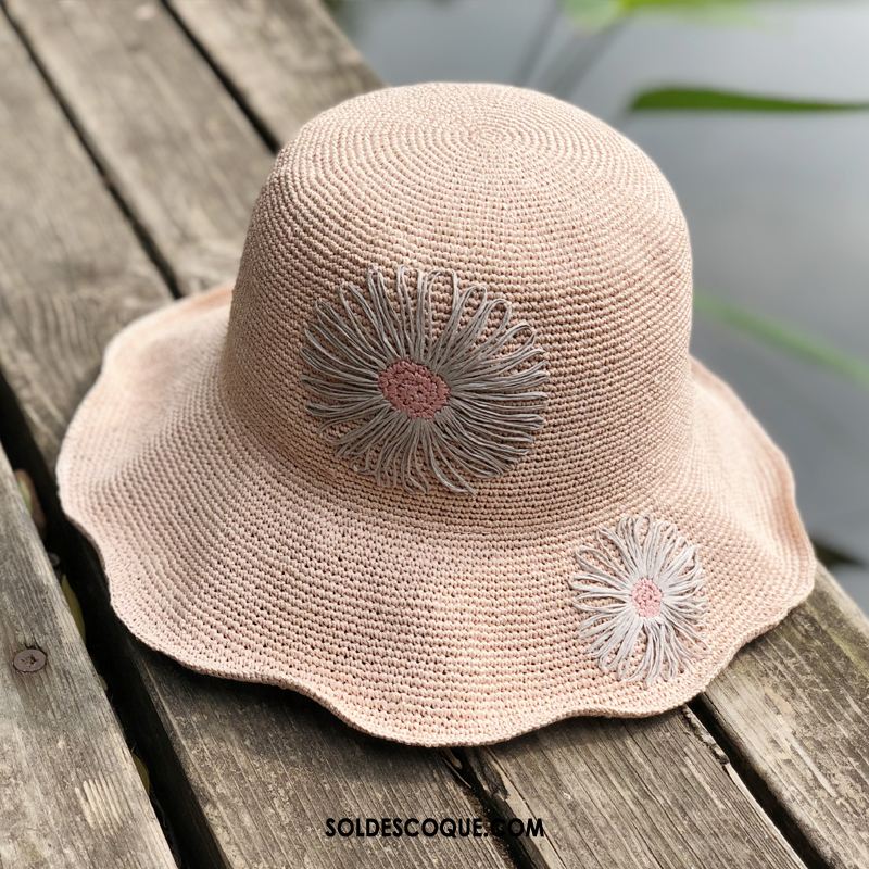 Casquette Chapeau Femme Fleurs Crème Solaire Frais Art Été En Vente