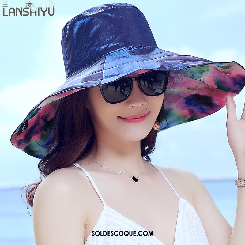 Casquette Chapeau Femme Gros Anti-uv Chapeau Plage Crème Solaire Soldes