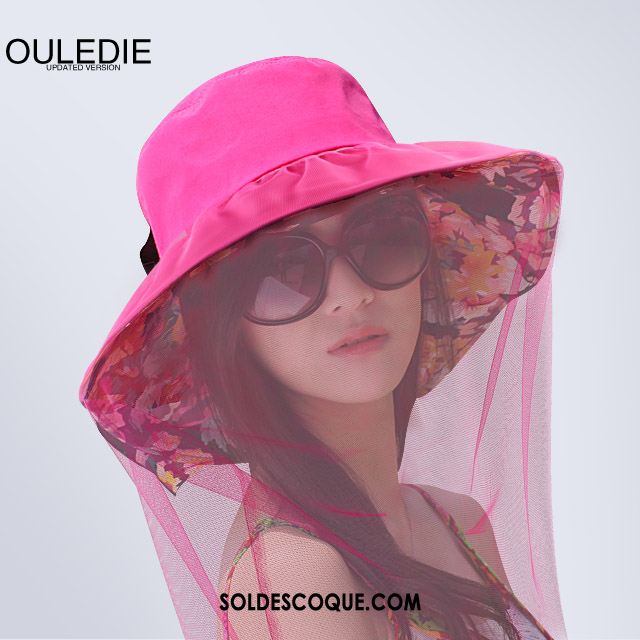 Casquette Chapeau Femme Gros Couleur Du Sort Gaze Chapeau De Soleil Plier Pas Cher