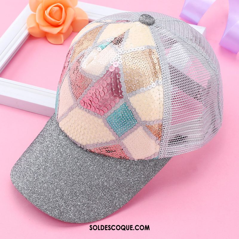 Casquette Chapeau Femme Hip Hop Casquette Tendance Rose Crème Solaire Soldes