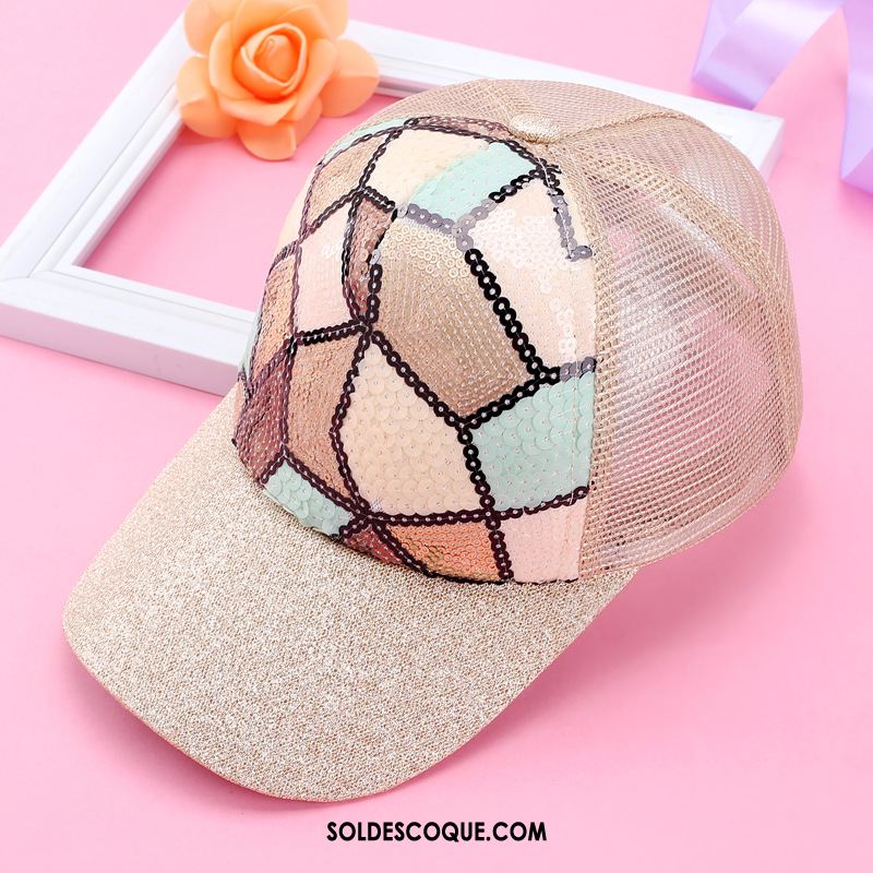 Casquette Chapeau Femme Hip Hop Casquette Tendance Rose Crème Solaire Soldes