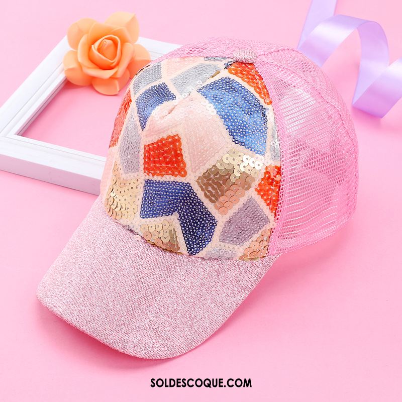 Casquette Chapeau Femme Hip Hop Casquette Tendance Rose Crème Solaire Soldes