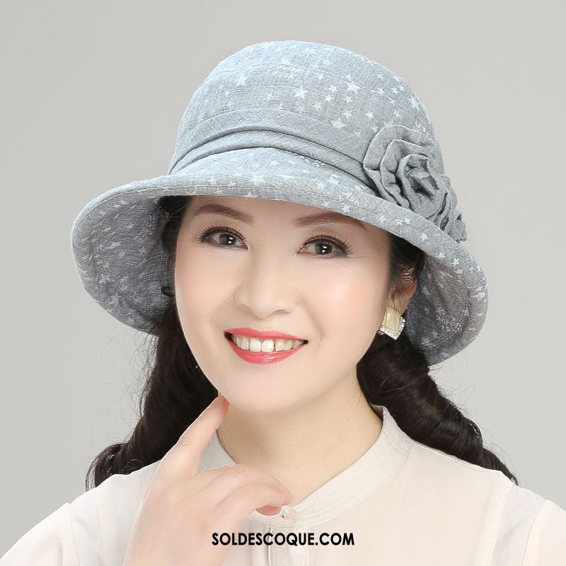 Casquette Chapeau Femme Mode Chapeau Chapeau De Pêcheur Personnes Âgées Milieu Soldes