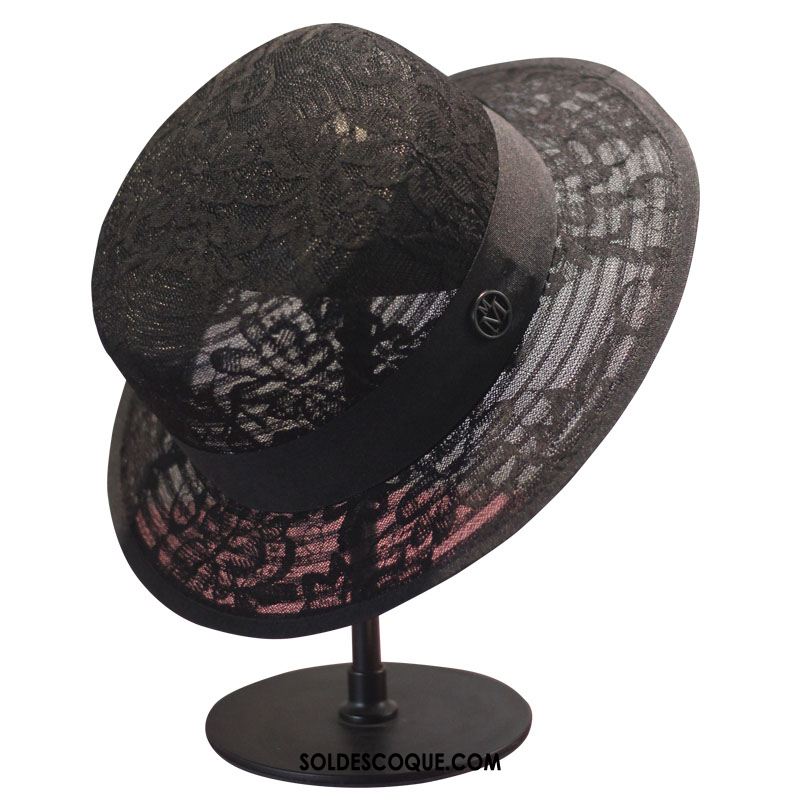 Casquette Chapeau Femme Noir Ombre Dentelle Été Chapeau Pas Cher