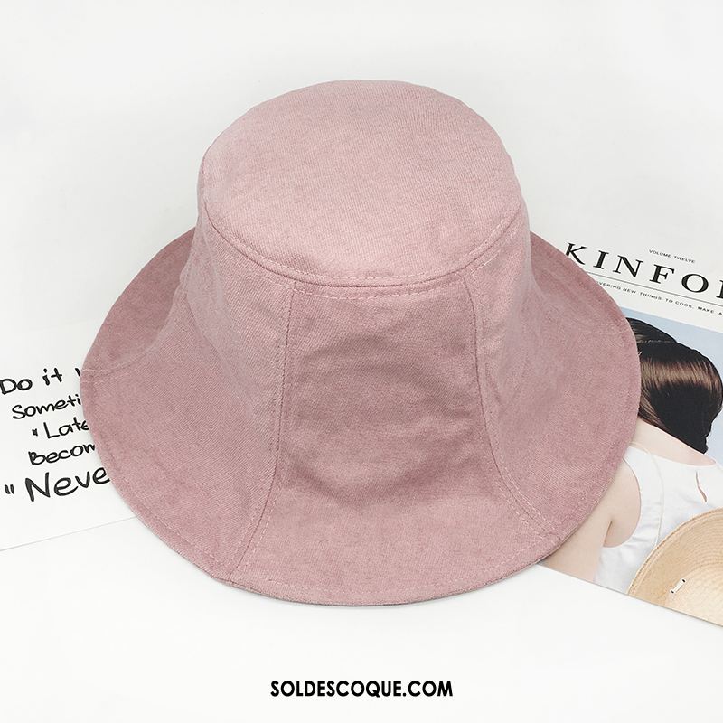 Casquette Chapeau Femme Ombre All-match Voyage Été Chapeau De Pêcheur Pas Cher