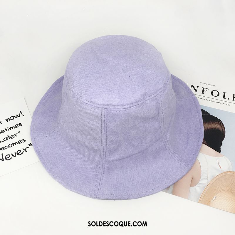 Casquette Chapeau Femme Ombre All-match Voyage Été Chapeau De Pêcheur Pas Cher