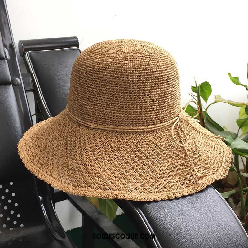 Casquette Chapeau Femme Ombre Crème Solaire Noir Chapeau De Soleil Plier Soldes