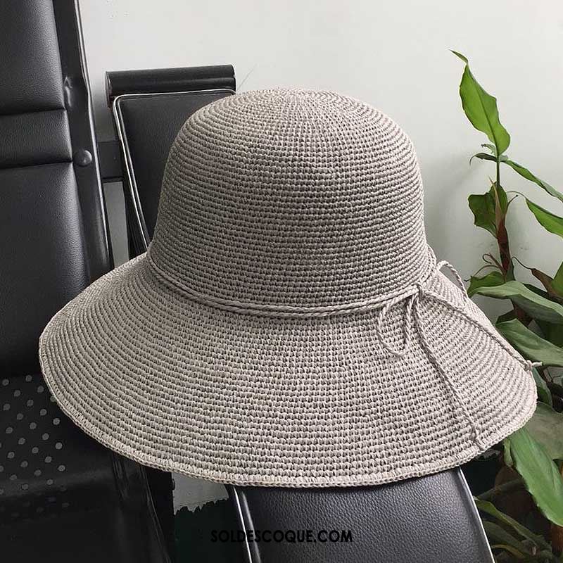 Casquette Chapeau Femme Ombre Crème Solaire Noir Chapeau De Soleil Plier Soldes