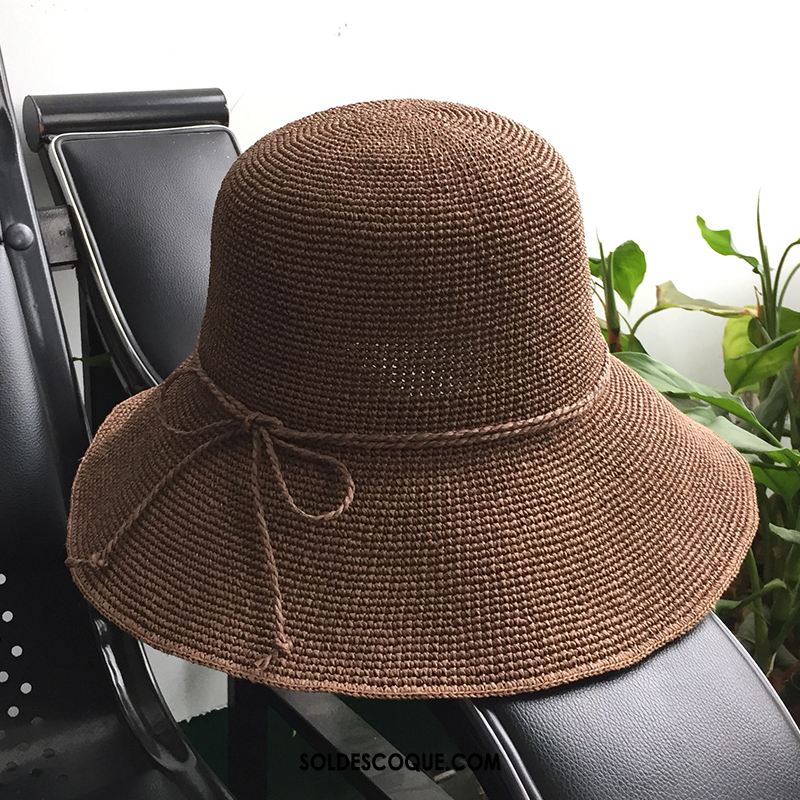 Casquette Chapeau Femme Ombre Crème Solaire Noir Chapeau De Soleil Plier Soldes